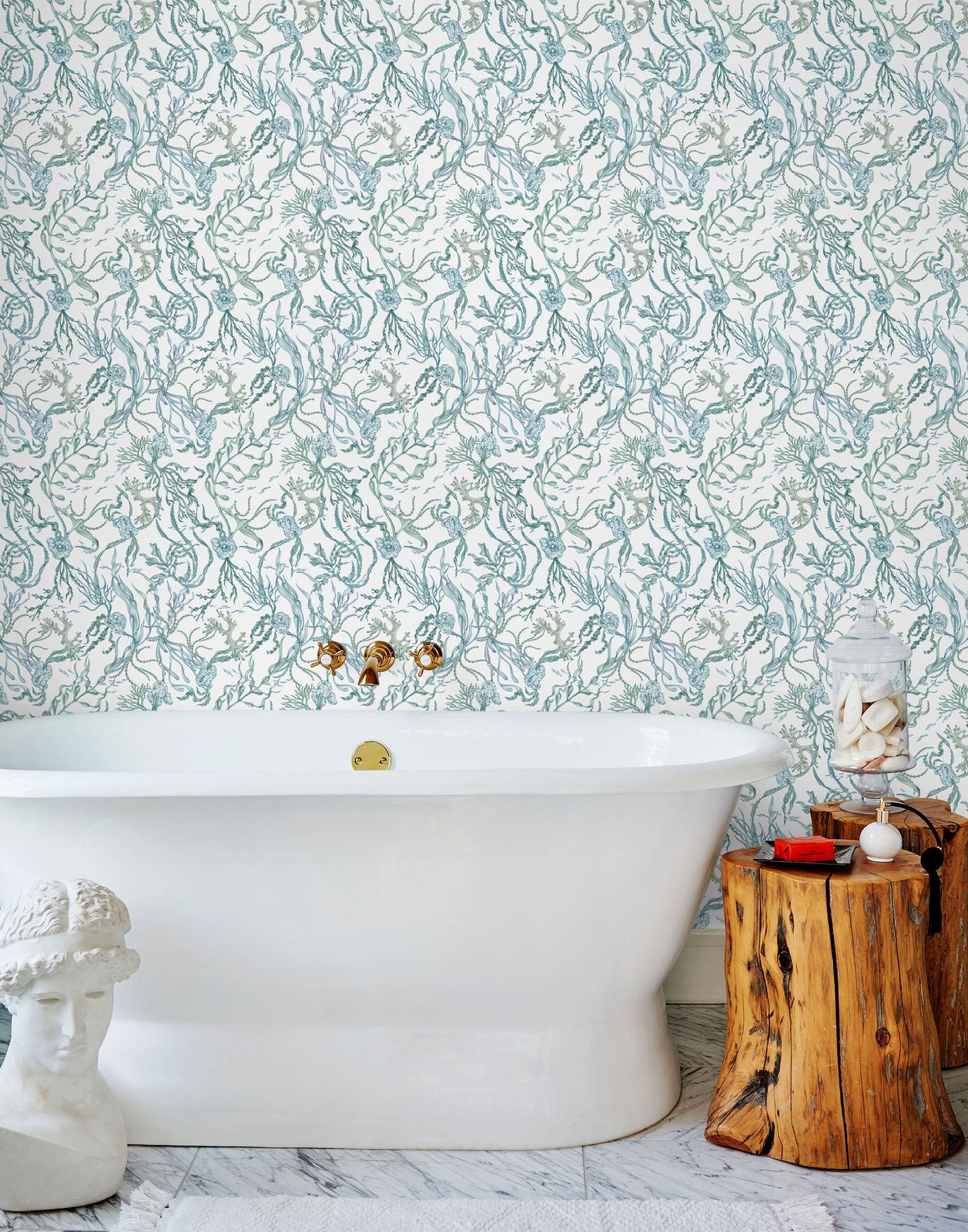 Modern Bathroom Wallpaper | Hygge & West